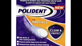 1 Polident Denture Cleanser Cleans MakeUp BrushesHealthy SkinBacteria Free [upl. by Ylloj]