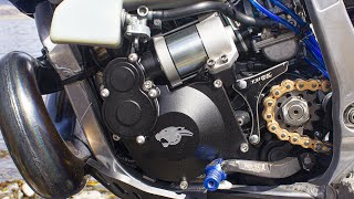 YZ250 Panthera Electric Start Kit Review YZ300 Big Bore [upl. by Fanning]