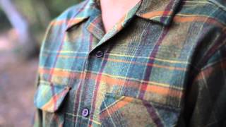 Pendleton Green Wool Mens Flannel Board Shirt  Details [upl. by Ahseenat]