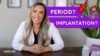 Implantation Bleeding vs Period  How to tell the difference [upl. by Leelah]