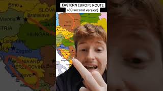 Backpacking Eastern Europe Routes backpackingeurope travel europe [upl. by Armitage]