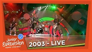 XNK  De Vriendschapsband  Belgium  2003 Junior Eurovision Song Contest [upl. by Nyleaj]