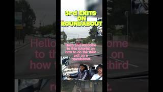 How to do 3rd exits on roundabout [upl. by Sanburn379]