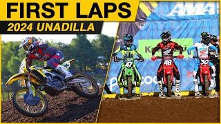 First Laps  2024 Unadilla Motocross [upl. by Patton931]