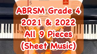 ABRSM Piano Grade 4 Exam 2021 amp 2022 All 9 pieces with Sheet music [upl. by Gensler86]