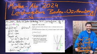 MatheAbi 2024 in BW Leistungskurs  Teil A Wahlaufgabe 1 [upl. by Askari]