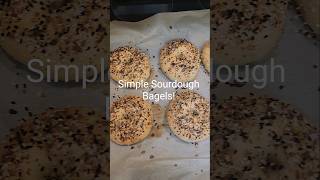 The easiest sourdough bagel recipe subscribe for more recipe in the description [upl. by Graves]