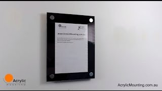 How To Hang An Acrylic Mounting Removable Kit [upl. by Leroy935]