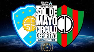 TFA  Sol de Mayo vs Circulo Deportivo  Revalida  Fecha 1 [upl. by Limay]