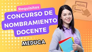 REQUISITOS para participar por primera vez en el CONCURSO de nombramiento DOCENTE  MEDUCA PANAMÁ👨‍🏫 [upl. by Letch]