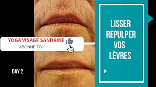 Contour des lèvres lisse et repulpé avec le yoga visage [upl. by Oznecniv]