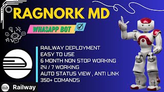 RAGNORK MD WHATSAPP BOT RAILWAY FREE DEPLOY  NO HEROKU  No KOYEB  FREEBOT mhmodsofc [upl. by Leuname]