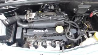 Opel Meriva A  16 8V engine Z16SE  start and sound [upl. by Anairuy]