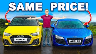 £30k Audi R8 v £30k Audi A1 Old vs New [upl. by Yetnruoc]