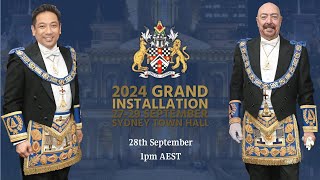 2024 Grand Installation United Grand Lodge of NSW amp ACT [upl. by Ycrem525]