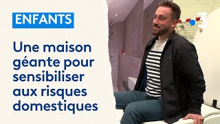 Une maison géante pour apprendre aux parents à anticiper les risques domestiques [upl. by Akimaj874]