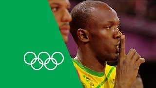 Usain Bolt Talks London 2012 100m 200m amp Relay Gold  Olympic Rewind [upl. by Ajidahk]