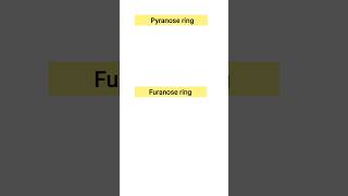 what is pyranose and furanose ring l difference between pyranose and furanose ring l biology [upl. by Leirbma]