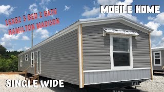 Mobile Home  16x82 3 bed 2 bath Hamilton Madison Single Wide  Mobile Home Masters [upl. by Annairdua]