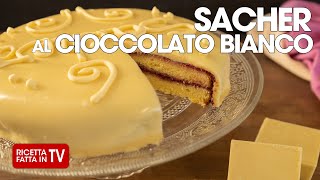 TORTA SACHER AL CIOCCOLATO BIANCO di Benedetta Rossi  Ricetta TV Fatto in Casa per Voi [upl. by Ronica]