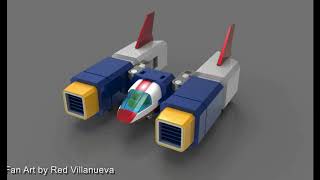 Voltes V Bomber Turntable Animation 3D Movie [upl. by Rehsa319]