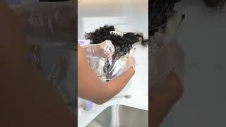 DIY Hair Coloring  How To Dye Hair Extensions  Go Sleek x Dark amp Lovely [upl. by Rabaj]