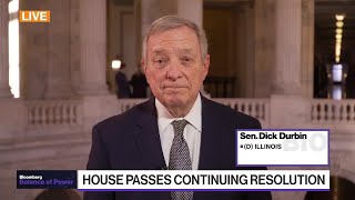 Sen Durbin on Speaker Johnson Ukraine Aid McConnell [upl. by Akkimat]