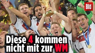 Diese 4 Spieler streicht Jogi Löw aus dem Kader – WM 2018 in Russland ohne SanePetersenTahLeno [upl. by Anertak211]