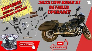 2022 Low Rider ST Upgrade  Thrashin Bars Risers Gauge Relocation [upl. by Marcus741]