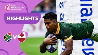 Springboks triumph in tentry thriller  South Africa v Tonga  Rugby World Cup 2023 Highlights [upl. by Noir]