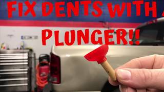 DIY Dent Repair With a Plunger Save Money and Time Paintless Dent Repair Magic Exposed [upl. by Katuscha]