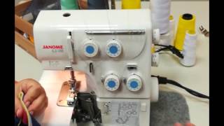 Janome Overlock 8110dx  Parte 1 [upl. by Edas316]