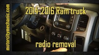 20142016 Ram truck radio removal [upl. by Verdha]