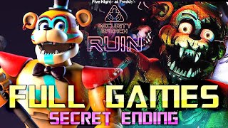 FNAF Security Breach  RUIN DLC  SECRET ENDING  Full Game Walkthrough  No Commentary [upl. by Ollopa]