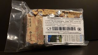 2013 French Armed Forces Emergency Food Ration Survival MRE Review Meal Ready to Eat Taste Test [upl. by Swithbert]