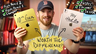 M4 iPad Pro vs iPad 10th Gen Student Review [upl. by Uolyram229]