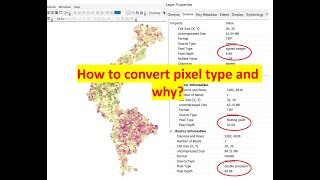 How to convert Double precision to Floating point or Integer in ArcMap  convert raster data types [upl. by Irep]