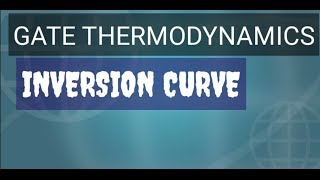 INVERSION CURVE THERMODYNAMICS PART21  GATE THERMODYNAMICS [upl. by Aikim594]