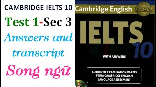 Ielts listening Cambridge 10 test 1Section 3transcript song ngữLuyện nghe Ielts cho người bắt đầu [upl. by Noreht]