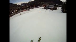 Ponte di Legno Adamello ski pista nera Corno dAola [upl. by Merrie196]