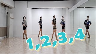 1234 by Heejin Kim Kyungjoon Park amp Hie kyung Choo  Line Dance [upl. by Bullion]