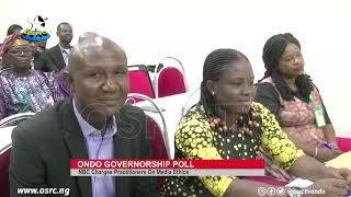 Ondo 2024 NBC charges media practitioners on ethics professionalism [upl. by Abehsat]