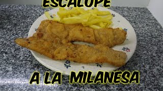 COMO HACER ESCALOPE MILANESA COCINA CON PILAR [upl. by Wenn900]