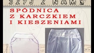 Spódnica z karczkiem odc1 Szycie krok po kroku dla początkujących [upl. by Briano]