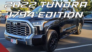 2022 Toyota Tundra 1794 Edition Overview [upl. by Lyns]