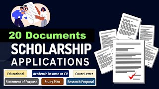 Top 20 Documents for Scholarships Application 20242025  You Must Know [upl. by Derwood]