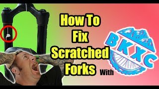 How To Repair Scratched MTB Forks in 3 Minutes With BKXC [upl. by Blodget227]