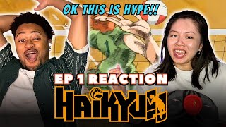 FINALLY WATCHING A SPORTS ANIME 🏐  Haikyuu Ep 1 FIRST TIME REACTION [upl. by Rajewski]