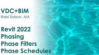 Revit 2022 Phasing  Phase Filters  Phase Schedules 4K [upl. by Thetis]