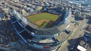 Wrigley Field Before and During Construction 4K UHD [upl. by Tobias246]